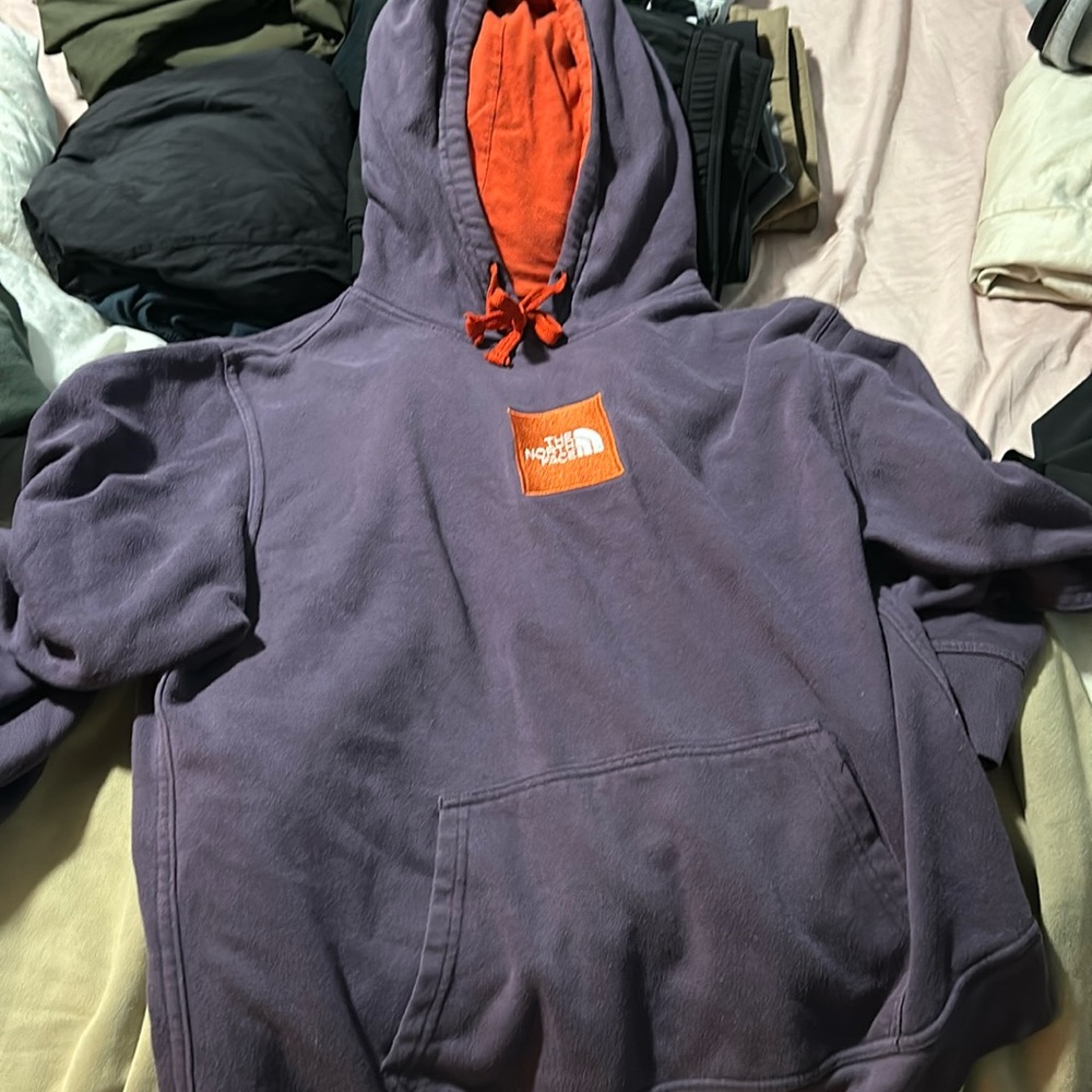 North face box logo hoodie